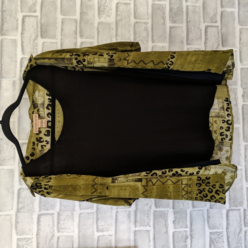 Notations Collared Blouse With Attached Tank Top,… - image 4